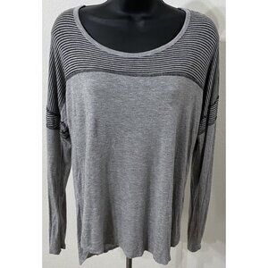 H.I.P. Womens Size Large Long Sleeve Top Shirt Stretch Hi-Low